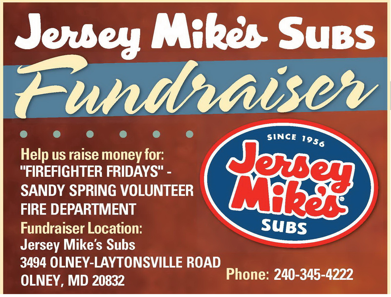 Los Gatos Jersey Mike's Donating Sales To Firefighters For A Day